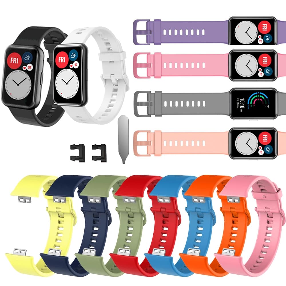 Bracelete De Silicone Para O Relógio Huawei Watch Fit New SE