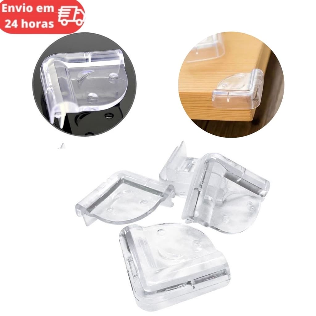 kit Protetor de quina 4 peças para mesa