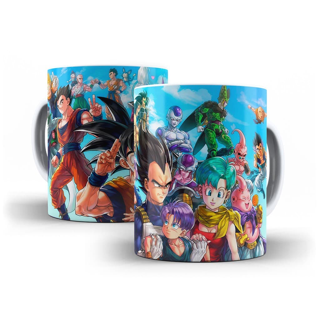 Caneca Dragon Ball - Xícara Personalizada 325ML Porcelana Cerâmica 100% AAA DBZ Cozinha Decoração Presente