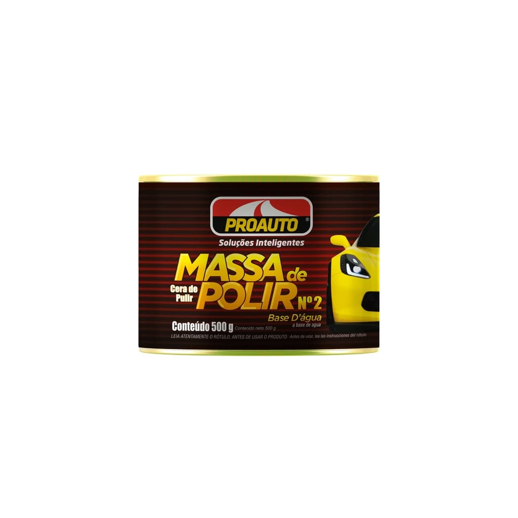 Massa de Polir Nº 2 Base Água Automotivo Proauto 500g