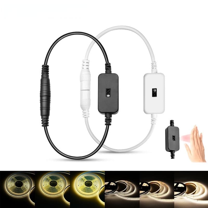 DC12-24 V IR Interruptor Sensor De Movimento Da Varredura Detector 3A Inteligente Dimmer Para LED Strip Luz Do Armário Luzes DC Plug