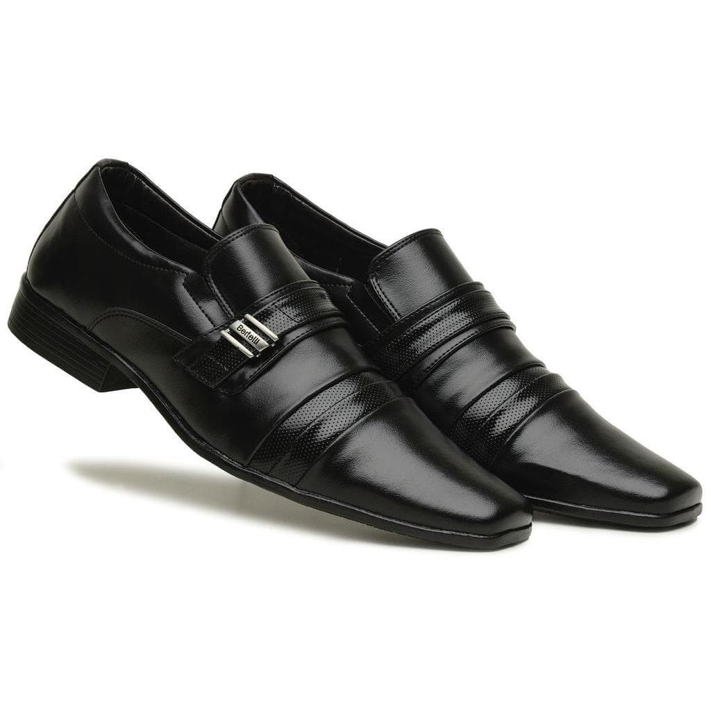 Sapato Social Confort Bertelli com Detalhe Texturizado 70076 - Preto