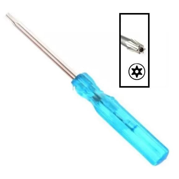 Chave Torx T8 Com Furo P/ Abrir console Ps3 Ps4 Controle Xbox 360 e ONE