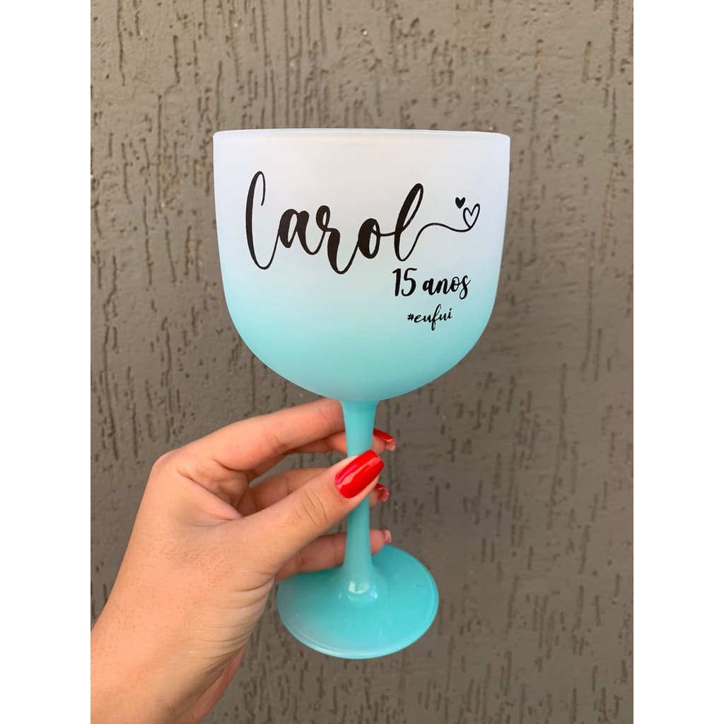 Kit 25 Taças Gin Degradê Personalizadas