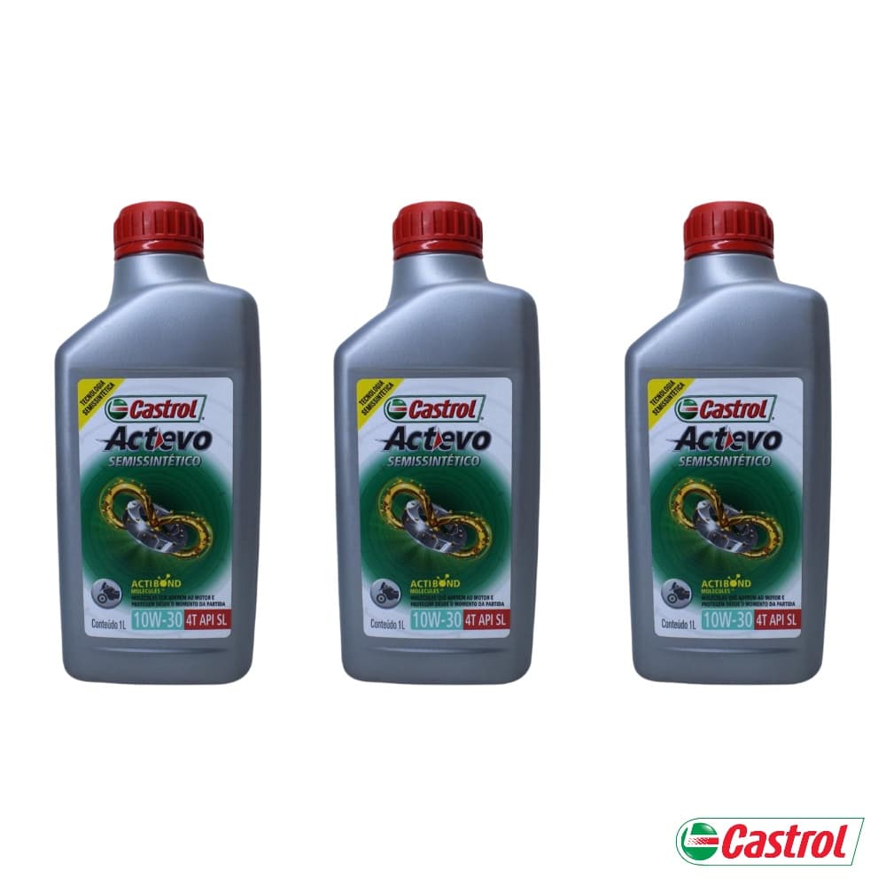 Óleo De Motor Castrol 10w30 4T Semissintético 3 Litros