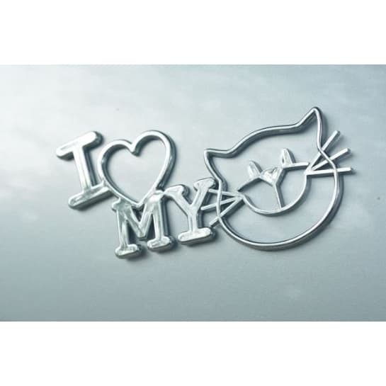 Adesivo Decorativo I Love My Cat Cromarca