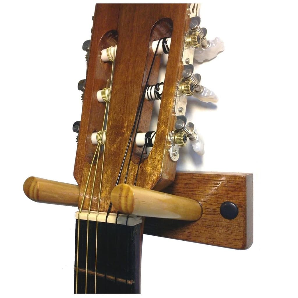 Suporte De Parede Para Violão, Guitarra, Baixo - Em Madeira