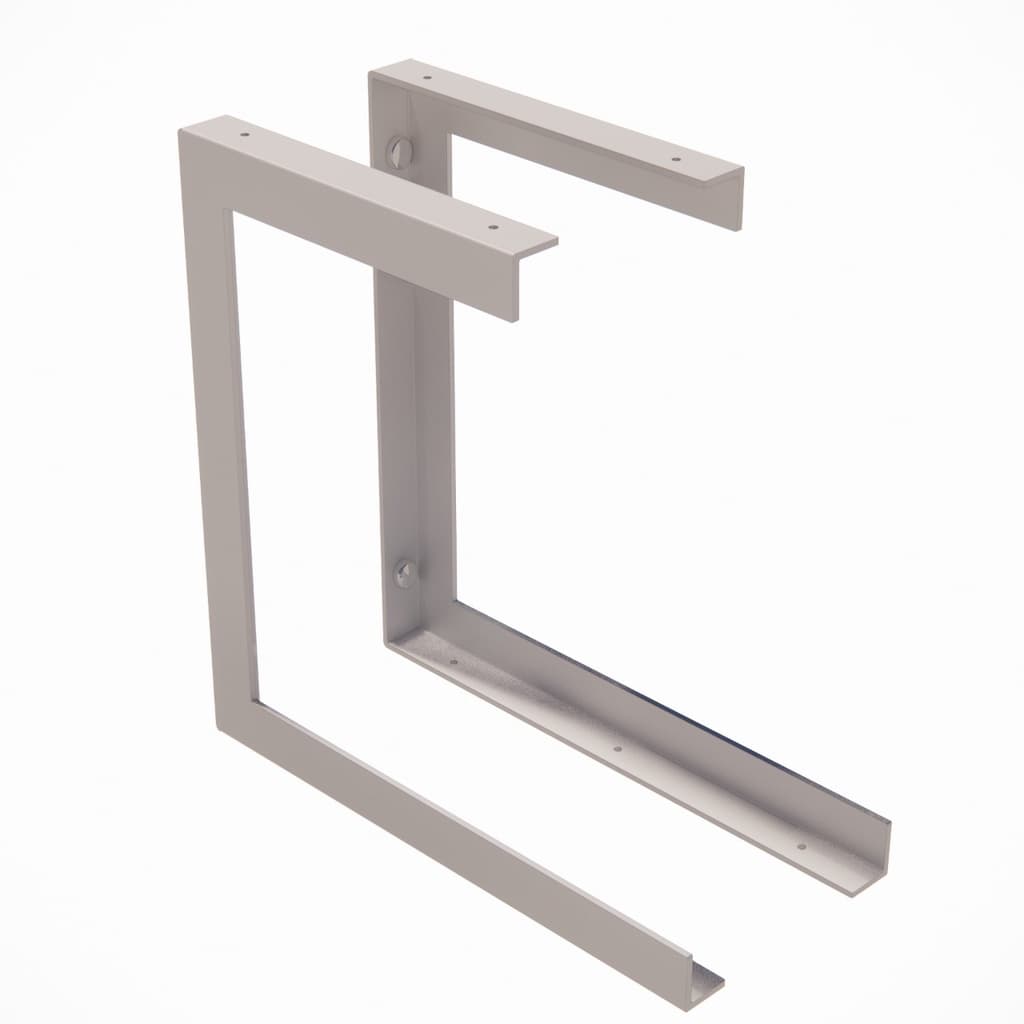 kit 2 suporte prateleira forno eletrico microondas ferro industrial dupla 20x30cm branco