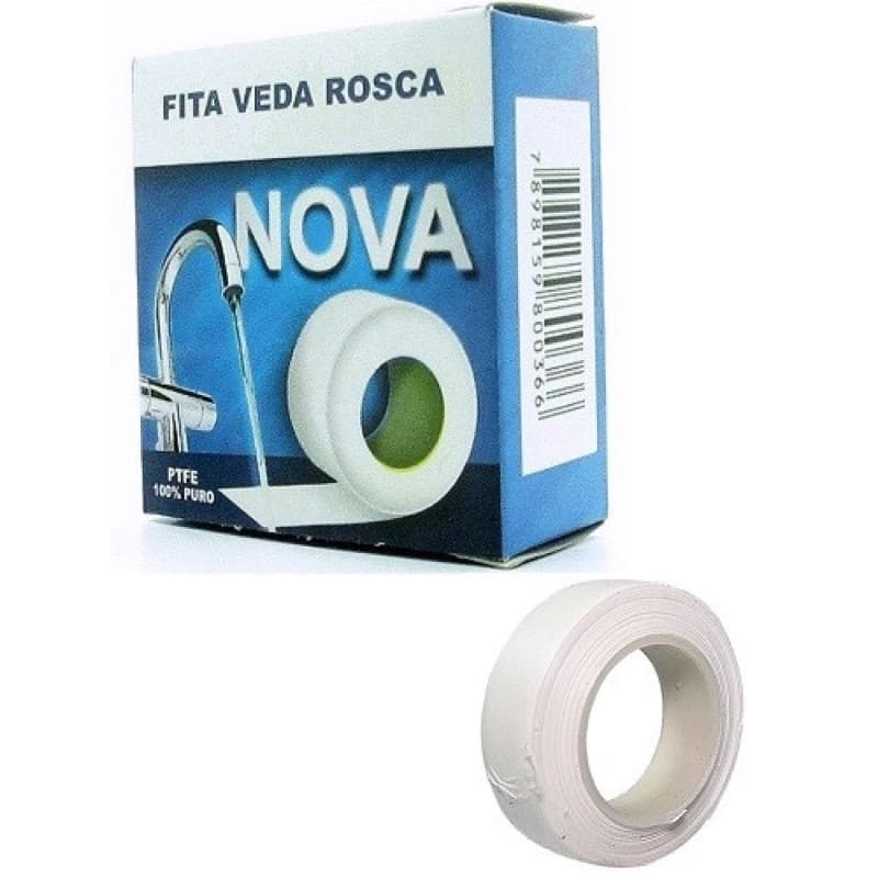 fita veda rosca nova fita branca vedação 12mmx5m