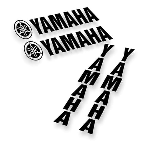Kit 4 Adesivos Logo Yamaha Mt Factor Fazer Lander Neo R3