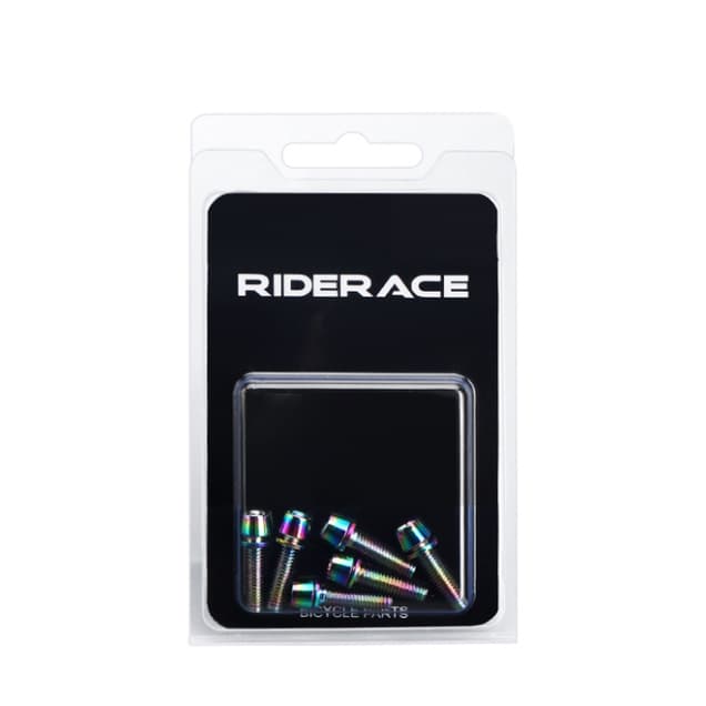Parafuso M5 Titanium Varia Coras Para Mesa Bicicleta Bike Mtb/speed Cartela Com 6