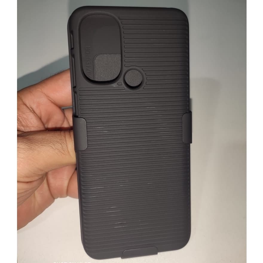 capa suporte cintura Case Motorola Moto G31 Preta Belt Flip