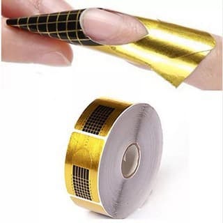 500 Moldes Adesivos De Papel Para Unha Gel Fibra Oferta