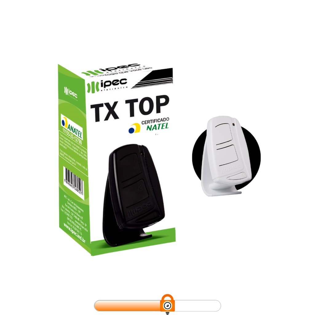 Controle Remoto Portão Eletrônico Tx Top Ppa Ipec 433,92mhz