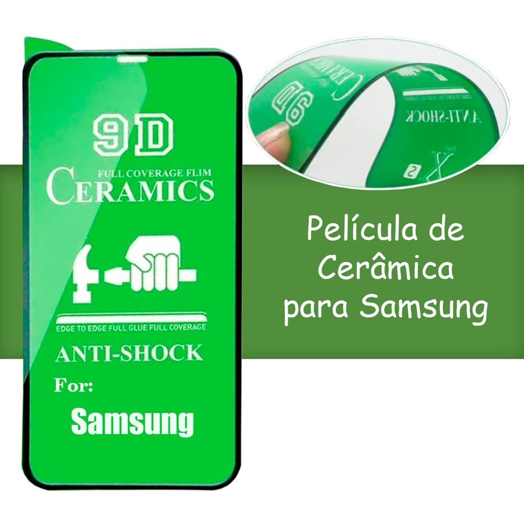 Kit S21Fe - Pelicula de Cerâmica Inquebrável 9D + Capa AntiChoque Transparente com Bordas