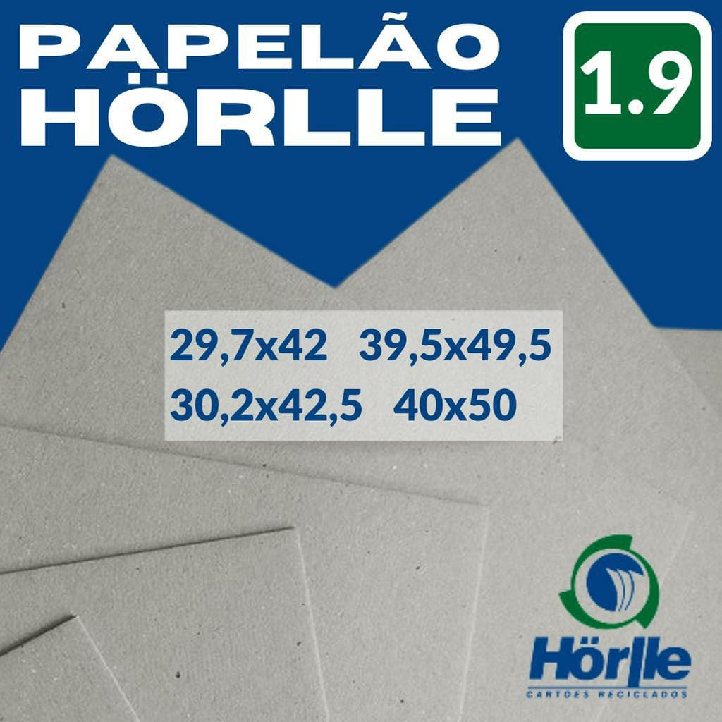 Papelão Holler 1.9mm c/ 8 Unid (Cartão Cinza H28 Hörlle) 1,9 1.9 1,9mm