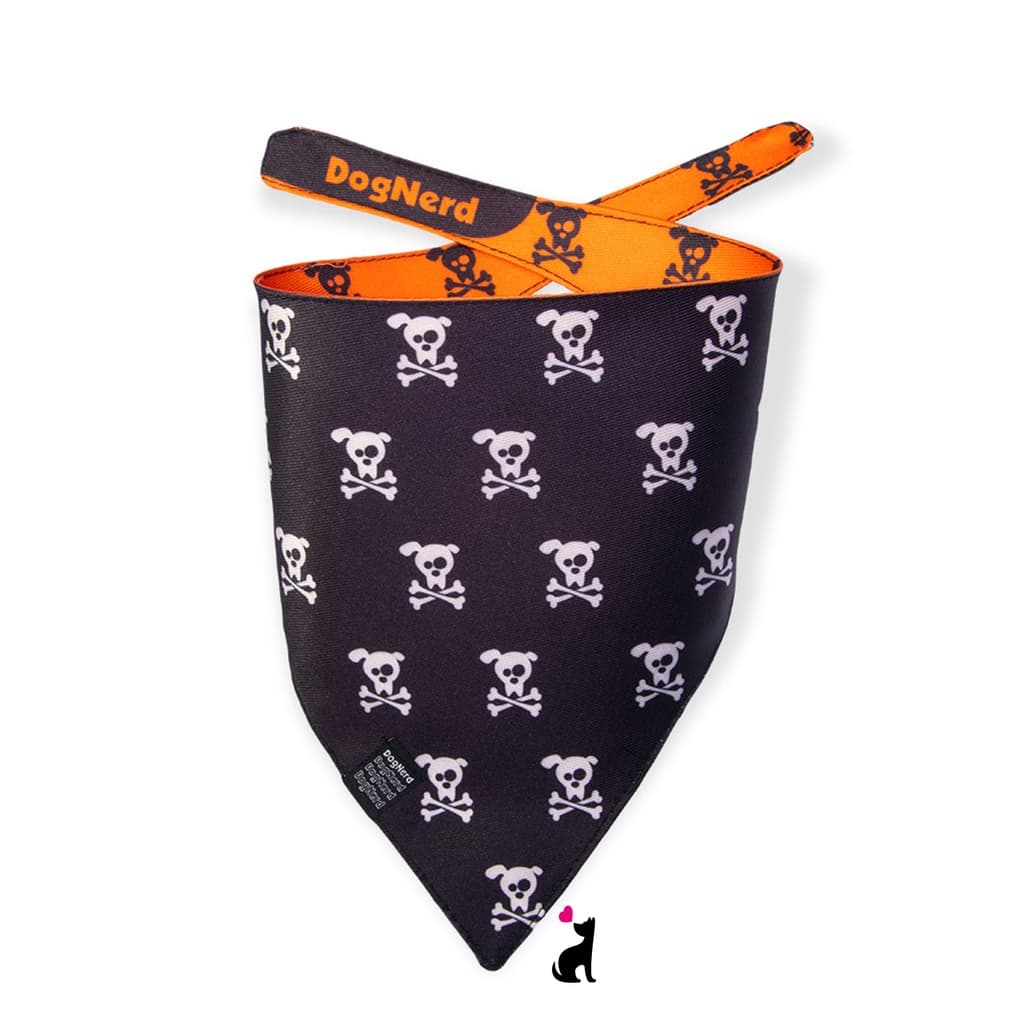 Bandana Caveirinha Pet Dupla Face Para Cachorro Cães Excelente Qualidade