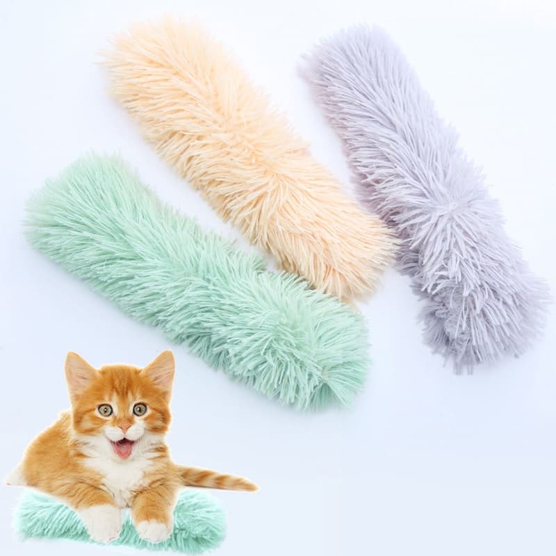 YU Preenchido Gatos Brinquedo Interativo Brinquedos De Pelúcia Rangido Longo Travesseiro Para Internos Gatinho De Mastig