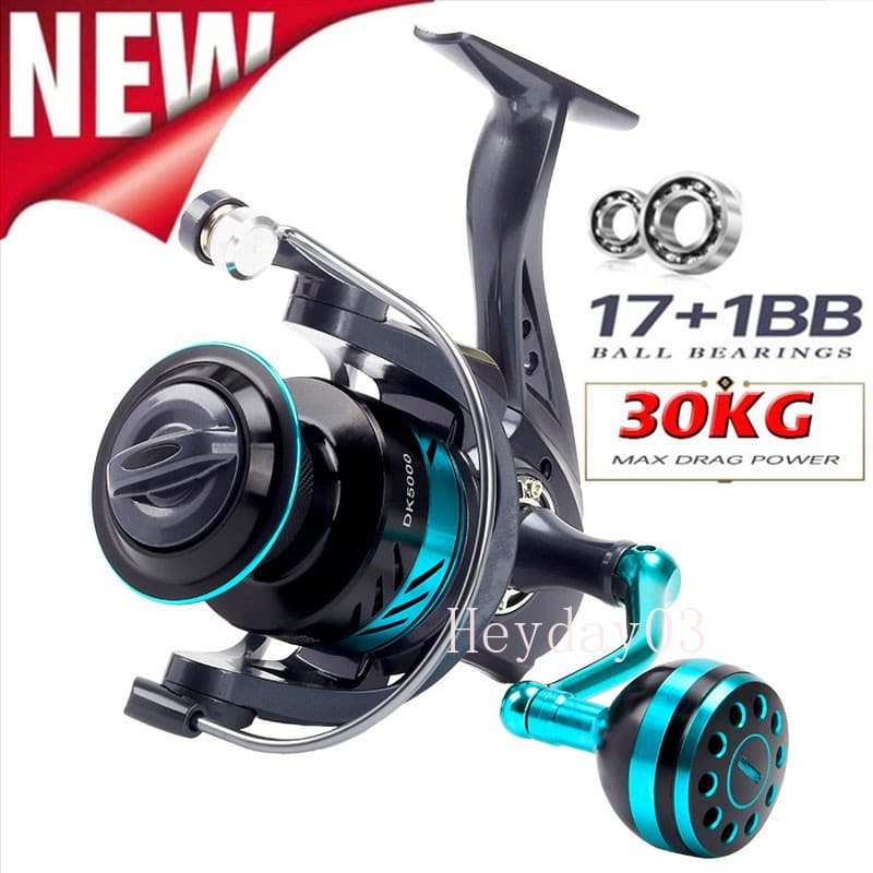 Carretel De Pesca 1000-7000 Tamanho 13 + 1BB Mesin Pancing Grande Corrico Carretéis Carpa Metal Rotação Relação 5.2 : 1
