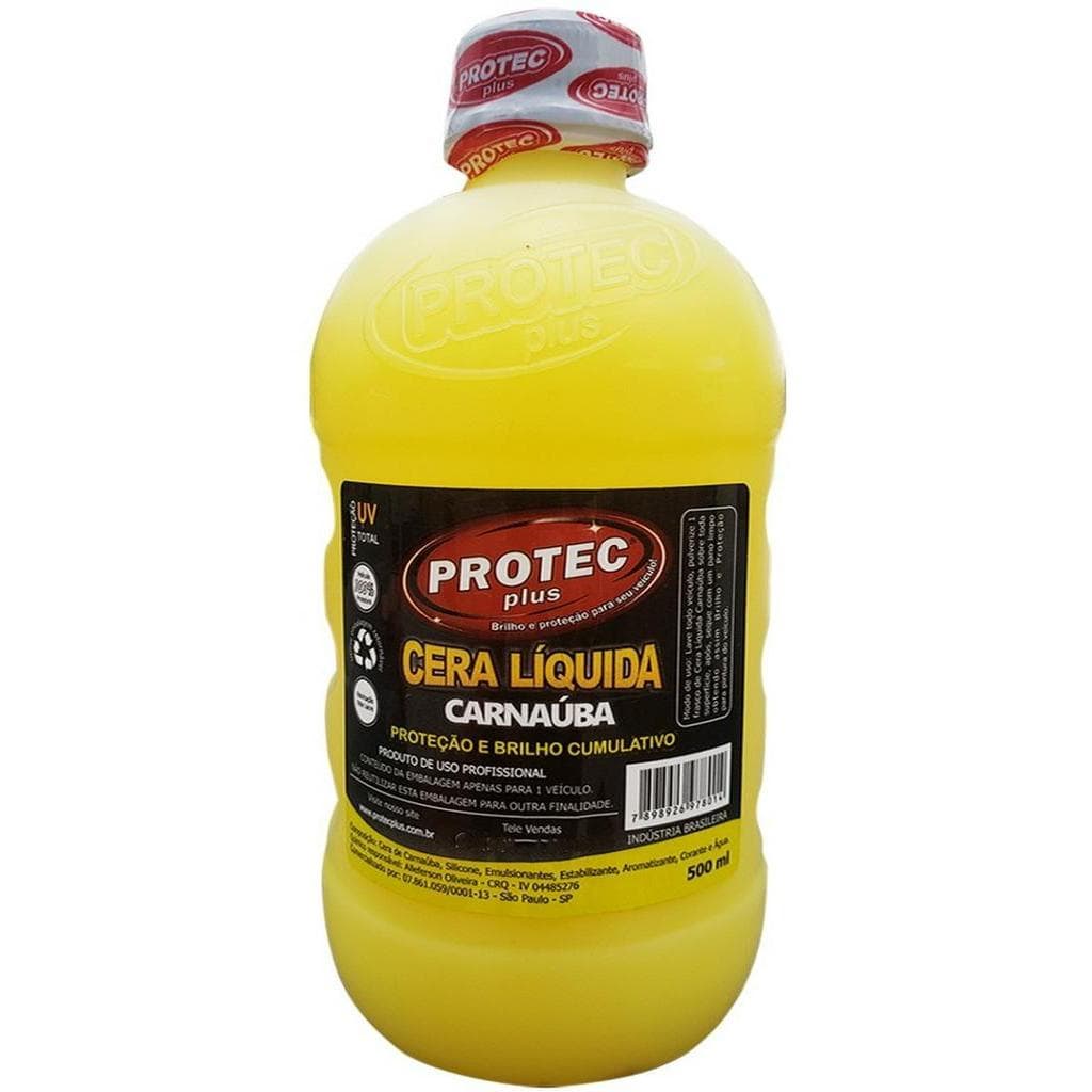 Cera Liquida Carnauba Produto Brilho Carro Pintura Espelhamento Alta Proteção 500ml