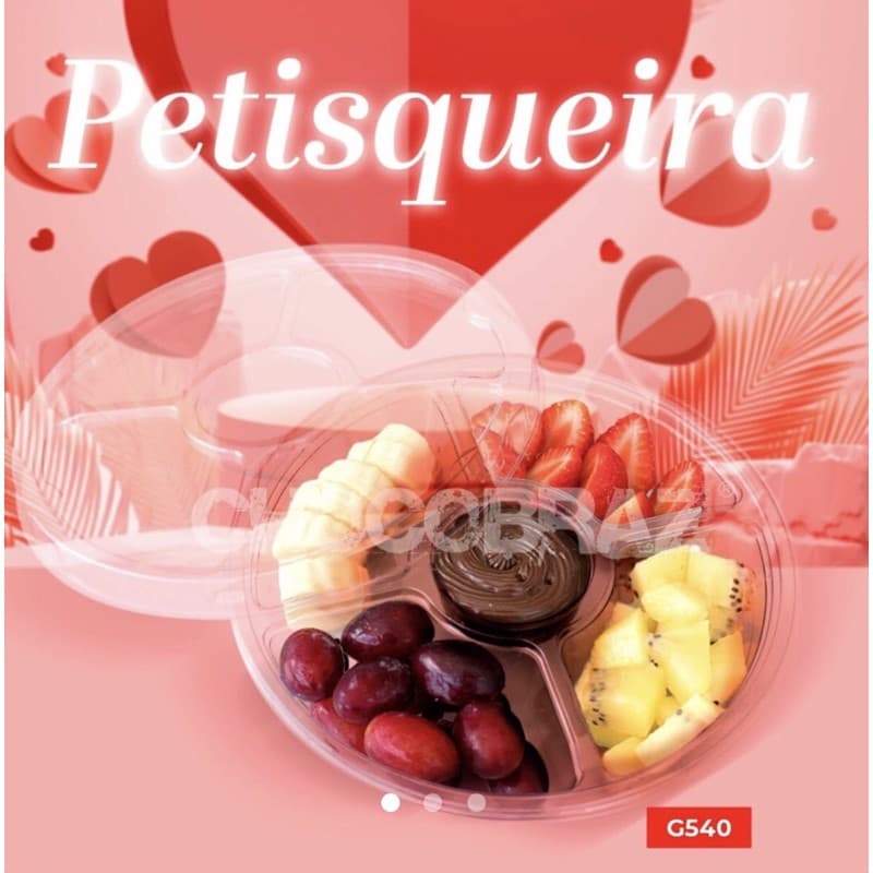 50 Petisqueira Descartável Fundi Fondue  Petisco G540 ( Chocobraz ) (CHOCO)