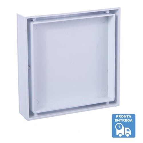 Ralo 13x13 Cm Invisível Oculto Anti Odor/inseto Cor Branco