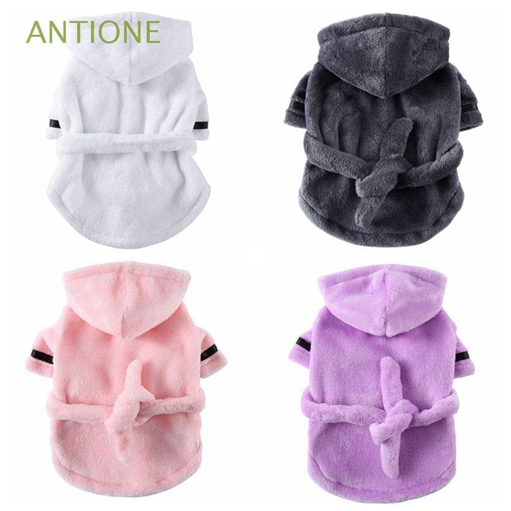 ANTIONE Roupa De Banho De Microfibra Super Pet Fornecimentos Para Cão Pequeno Grande Toalha Roupão/Multicolor