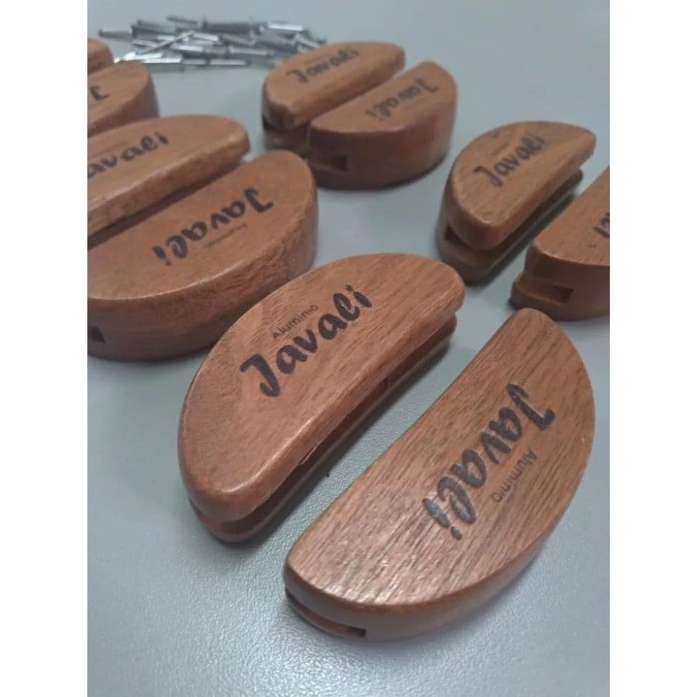 Kit Alças De Madeira Para Panelas Jaavali