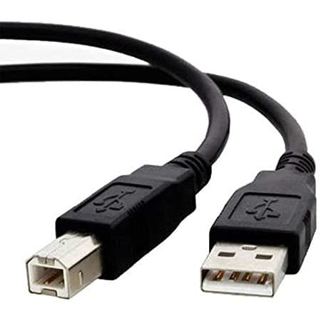 Cabo USB 2.0 e 1.1 AM / BM de dados para impressora. Tamanho: 1,8 metros. Blindado Malha 28 AWG. High Speed 2.0. Conectores Niquelados.