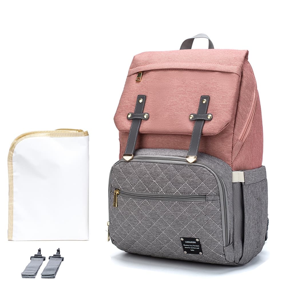 Mochila Bolsa Saída Maternidade Lequeen Com Trocador Multifuncional