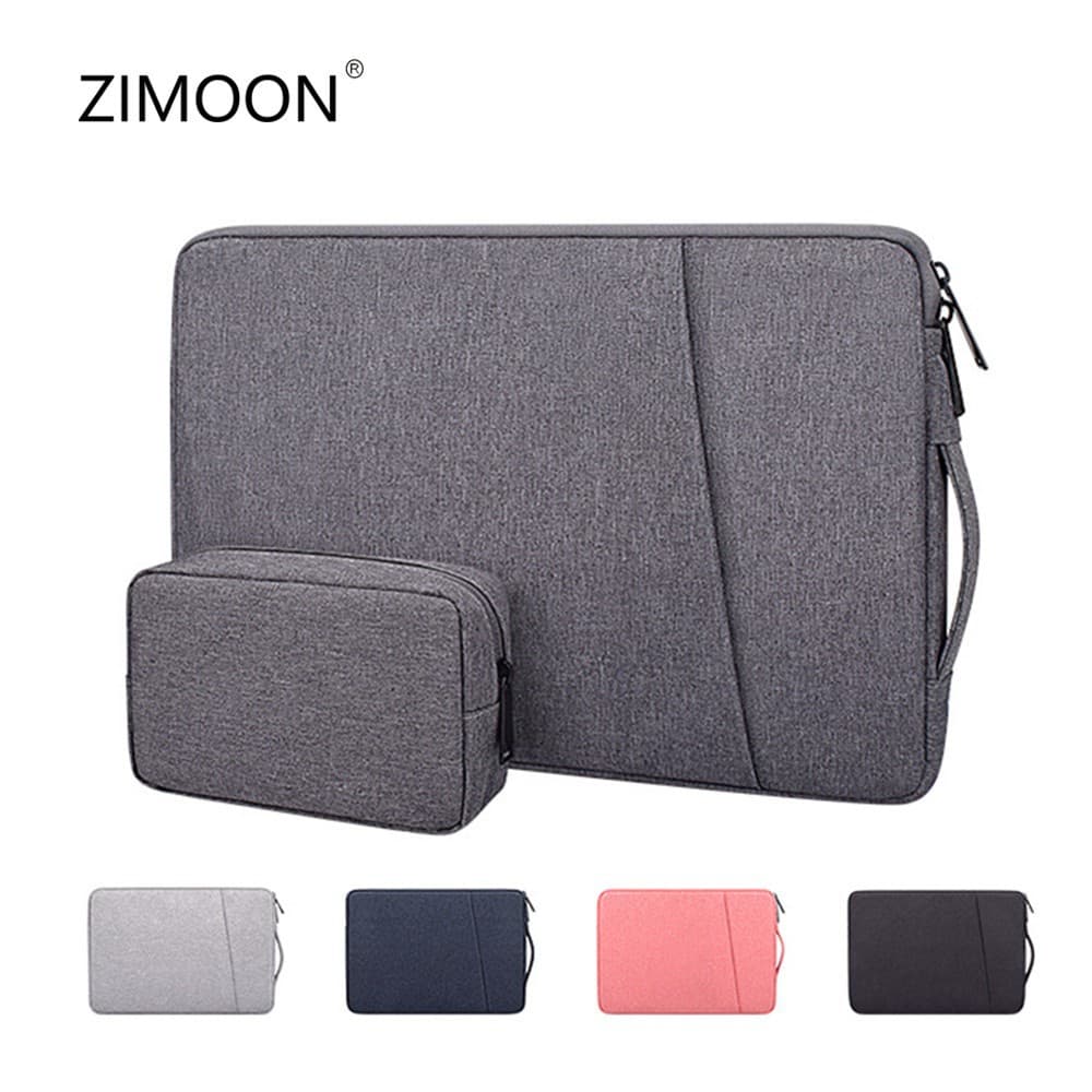 Laptop Dupla Manga Side Carry Bag 11/13/14/15 Polegada Notebook Bolsa Case Para Macbook Capa Transporte Portátil Interno