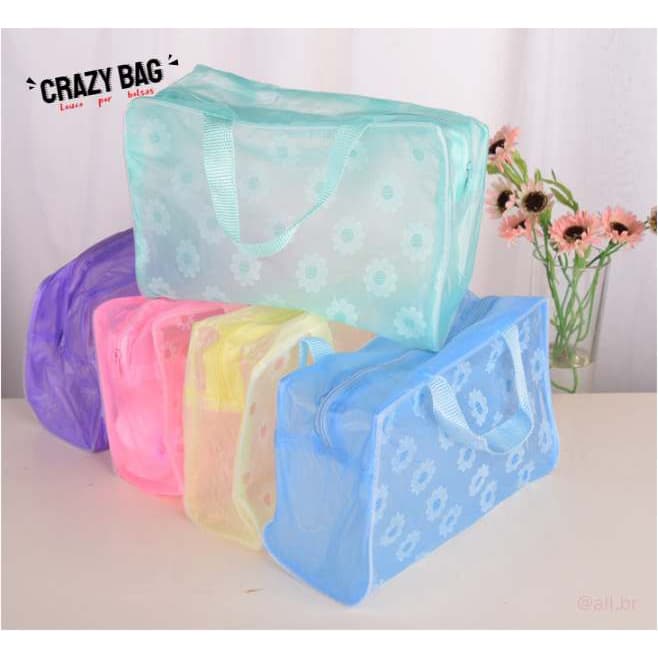 【Crazy Bag】Bolsa De Armazenamento De Maquiagem À Prova D 'Água Floral Criativo Para Casa / Viagem / Produtos De Banheiro