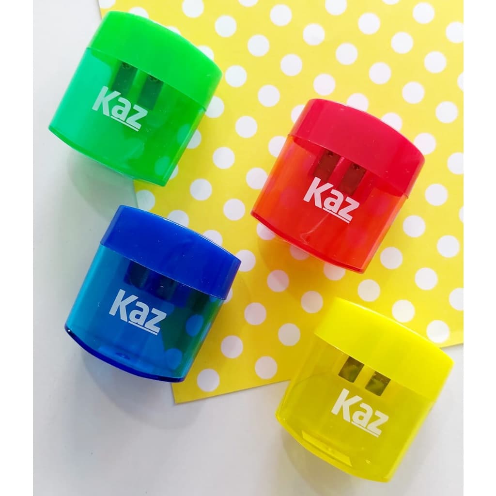 Apontador Escolar Com Depósito E 2 Furos Oval Kaz