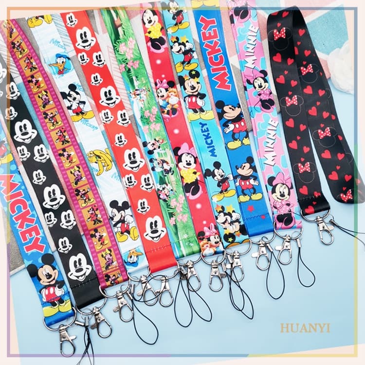 Famoso Cordão De Pescoço De Desenho Animado Para Celular , Cartão De Identificação , Chaveiro , Bolsa De Câmera , Corda