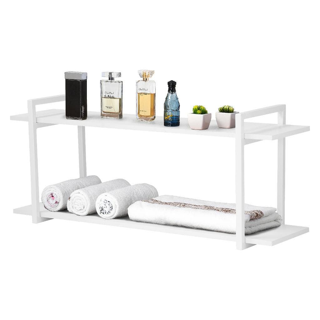 Nicho Banheiro Branco Com Prateleiras Branco 60cm
