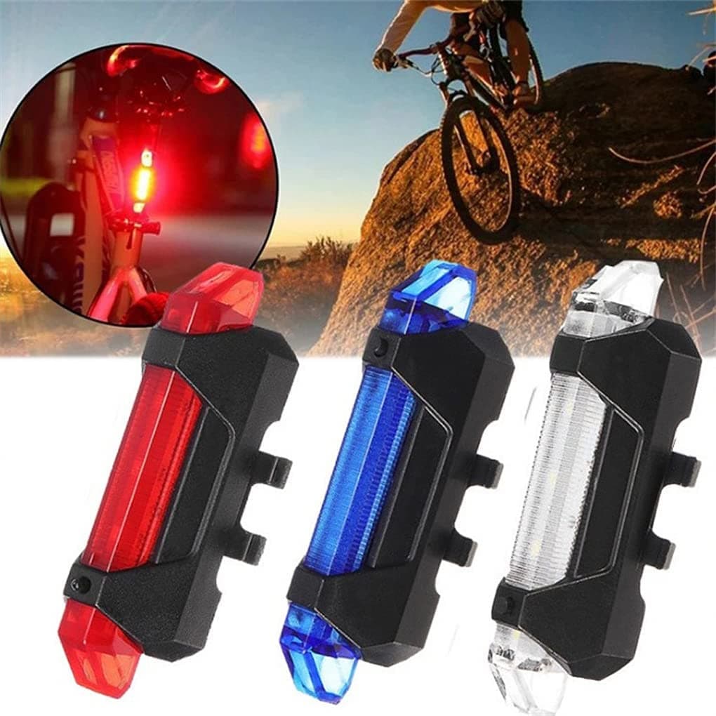Lanterna USB Bike Led Recarregável Forte Sinalizador Bicicleta Traseira Forte Ciclista Ciclismo
