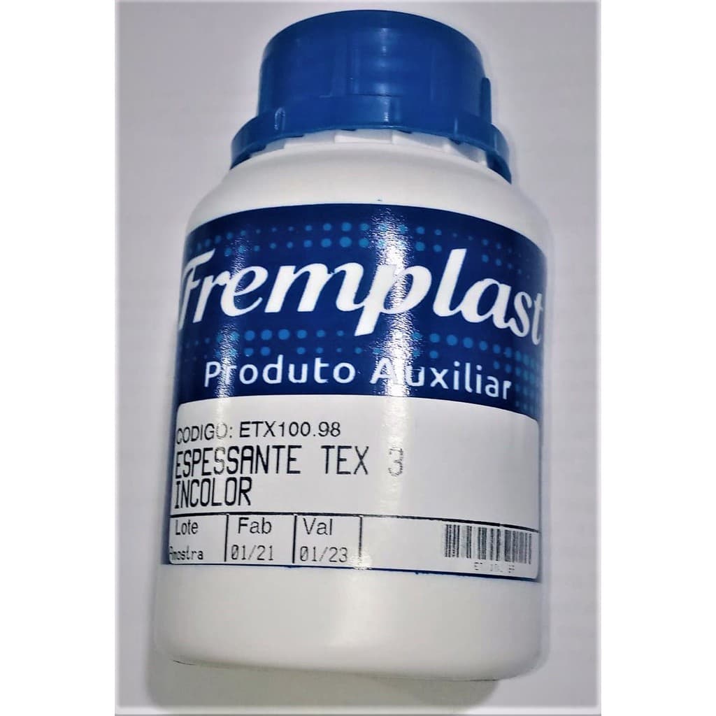 Produto Auxiliar para Estamparia Serigrafia SilkScreen ESPESSANTE Têxtil Incolor 250g ou 1k