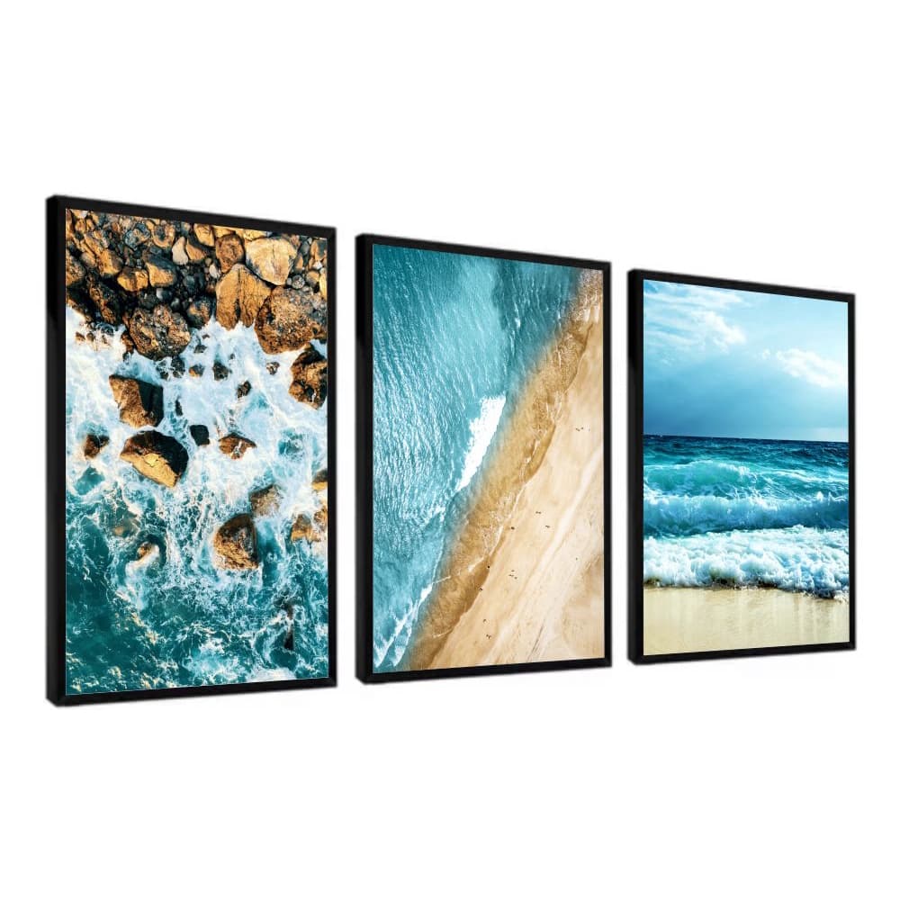 Quadros decorativos paisagem praia quarto sala