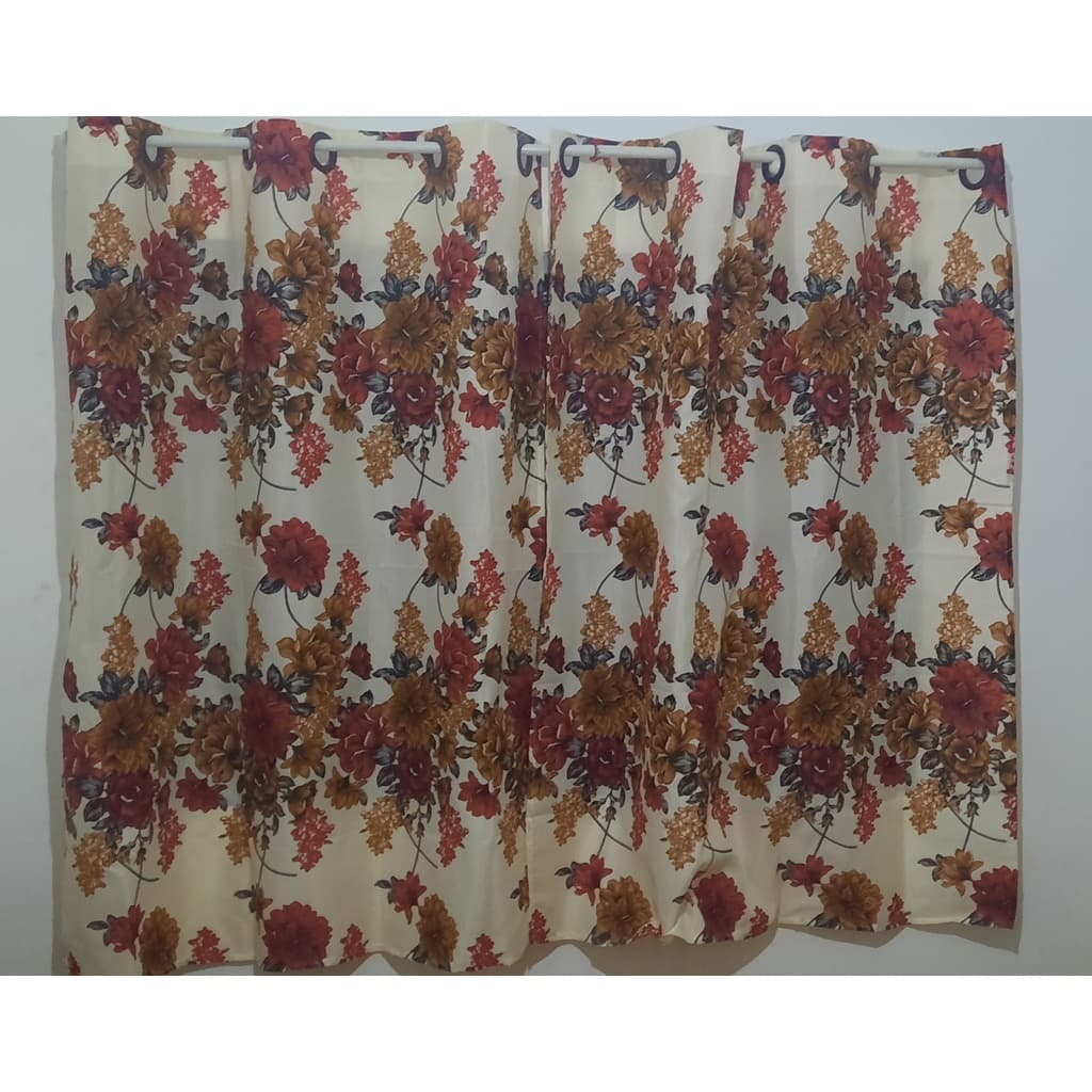 Cortina Estampada Varão 2,40 x 1,45 Sala Cozinha Casa Decoração Promoção