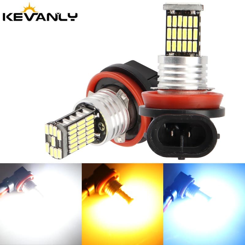1 Pcs Auto Nevoeiro Lâmpada 45smd H11 H8  H1 H3 H7 H16 9005 9006 Carro Levou Luz De Condução Luz Do Carro Auto Leds Lâmpada 12 V
