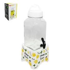 Suqueira Porta Gelo De 3 Litros Cores Vidro Base Plástico 3l