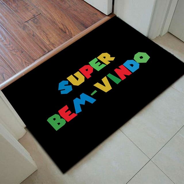 Tapete Tapete Capacho Porta de Entrada Decorativo Tapete Quarto Tapete Porta de Entrada - Super Bem Vindo - Mega Oferta