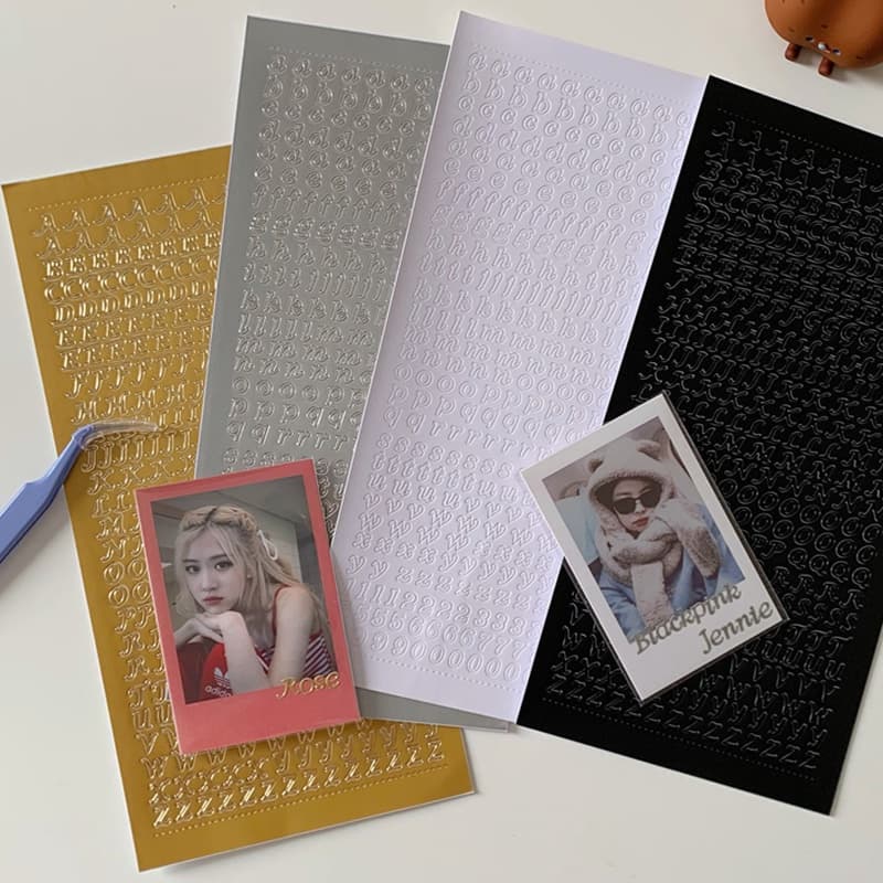 INS Adesivos Bronzeamento Inglês Alfabeto De Estudante Handbook Deco DIY