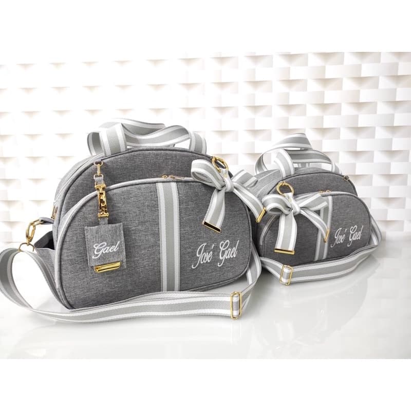 Bolsa Maternidade G + Bolsa M   Personalizada