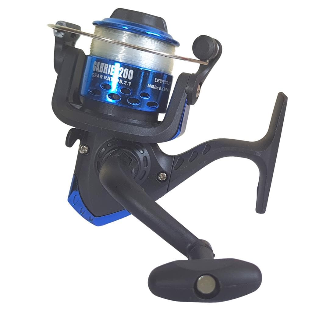 Molinete De Pesca Pequeno Micro Azul Com Linha - Deyu