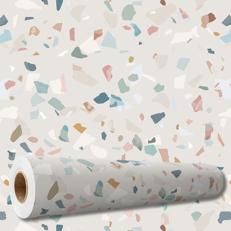 Papel de Parede Adesivo Granilite Geométrico Lavável