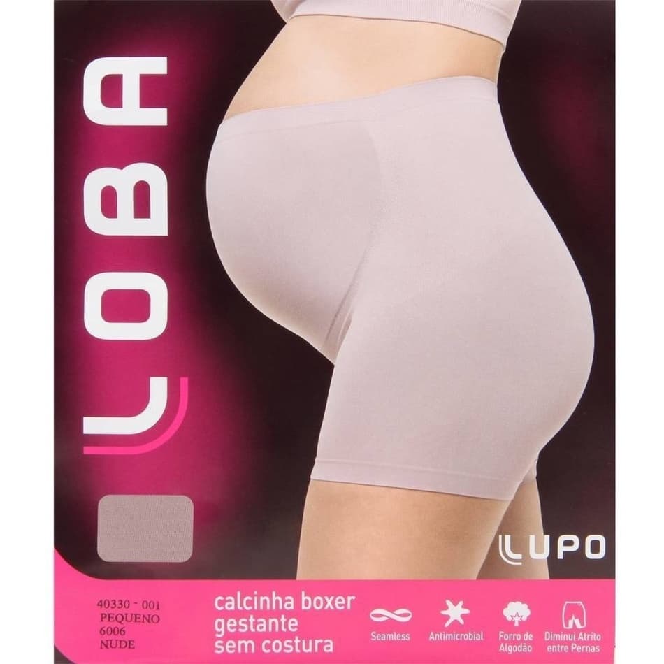 Calcinha Boxer Gestante Sem Costura Loba Lupo (40330)