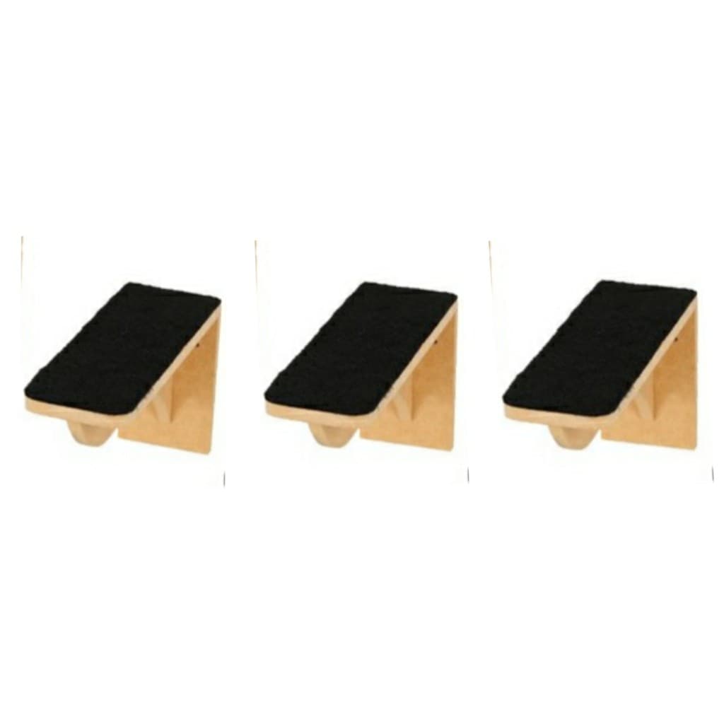 Kit 3 Degraus para Kit Nicho gatos em mdf Cru com carpete
