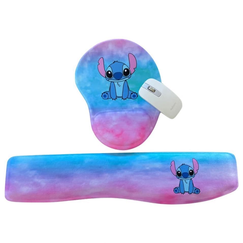Mouse Pad Ergonômico + Apoio de Punho Stitch