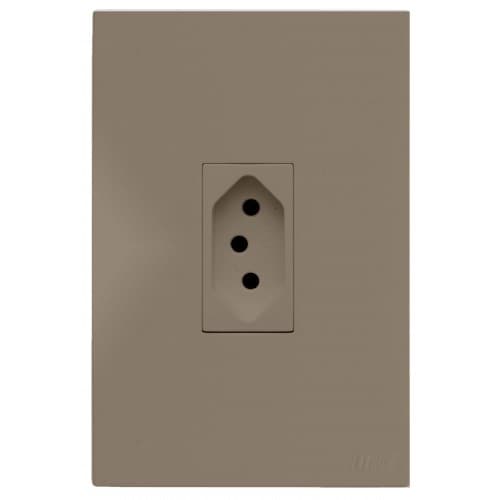 CJ TOMADA 20A VERTICAL 4X2 - RECTA FENDI SATIN FOSCO - BRS12148-7FE